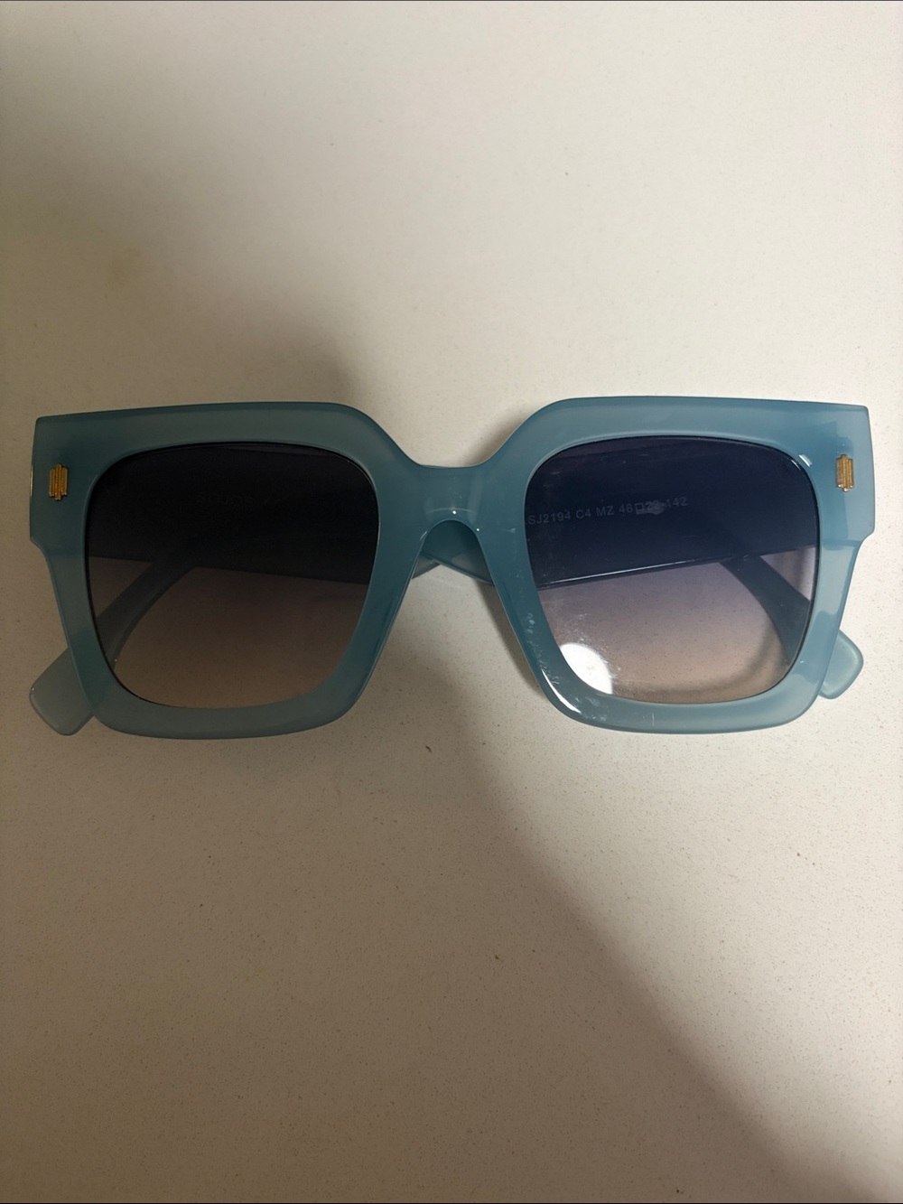 Classic Square Blue Women's Sunglasses